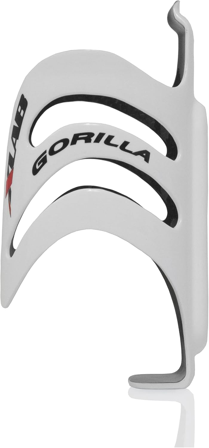 Flaschenhalter Gorilla weiß glänzend