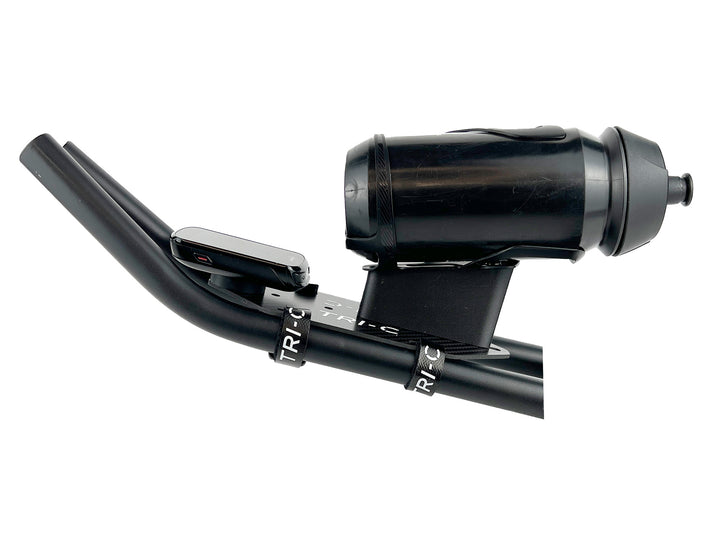 Support de bouteille BTA sur plaque carbone de compteur de vitesse Garmin