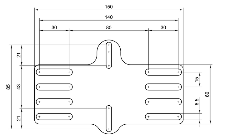 Carbon Platte für TT Fahrrad