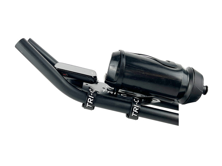 Support de bouteille BTA sur plaque carbone de compteur de vitesse Garmin