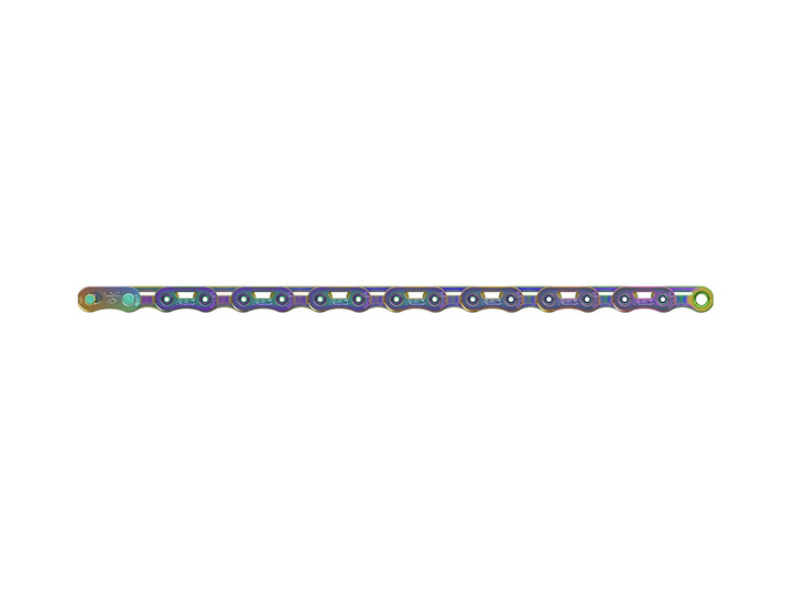SRAM Kette PC RED AXS E1 12-fach 126 Glieder silber / rainbow